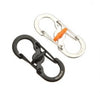 Backpack Anti-theft Hanging Keychain Outdoor Camping Equipment Stainless Steel 8-Shape Buckle Snap Clip Climbing Carabiner